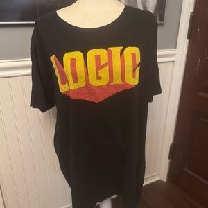 Logic Men’s Black Graphic Tshirt Band Musician Rapper